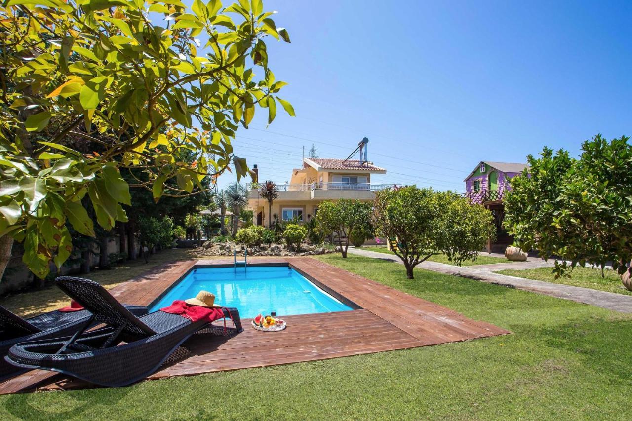 Laylande House Villa Theologos  Luaran gambar